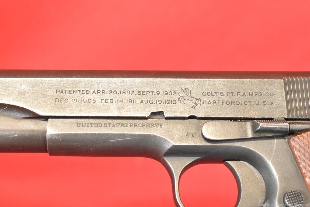 Colt 1911 45 ACP 1915 MFG Pre WW1 US Govt Marked Vintage US Army 1911-img-36