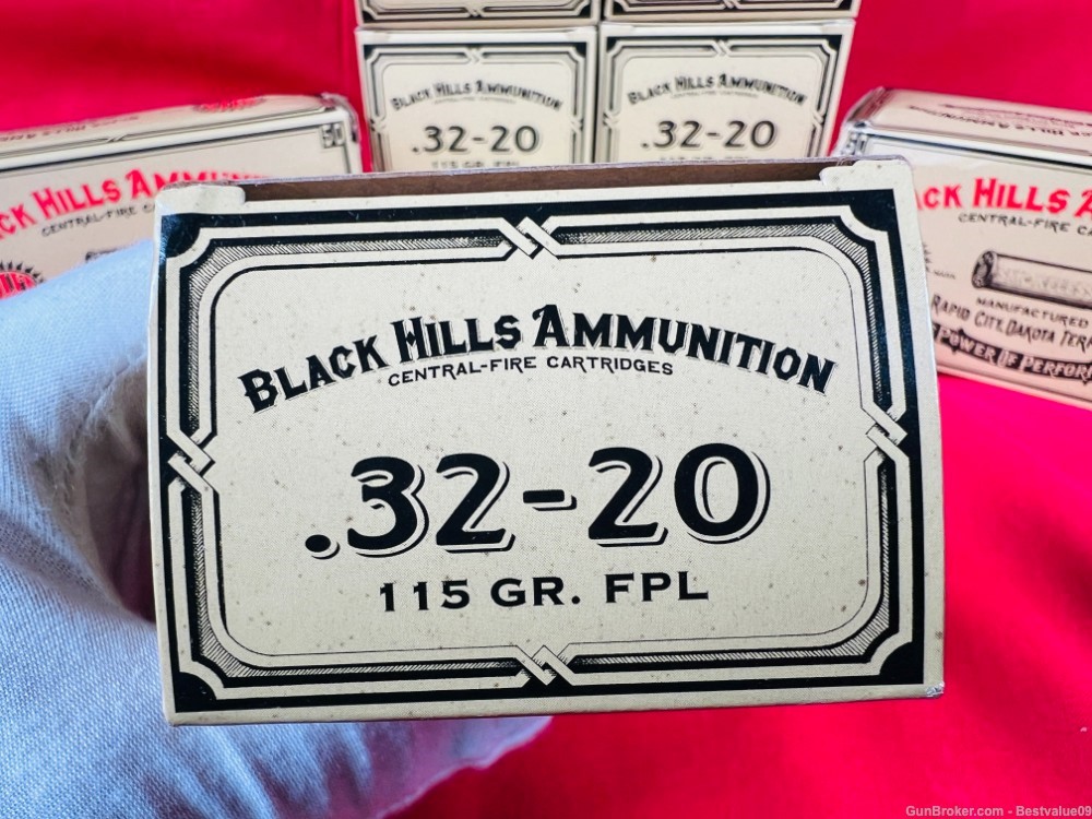 BLACK HILLS AMMUNITION - 32-20 115 GR FPL 500 RDS FULL CASE SAME LOT NEW-img-4