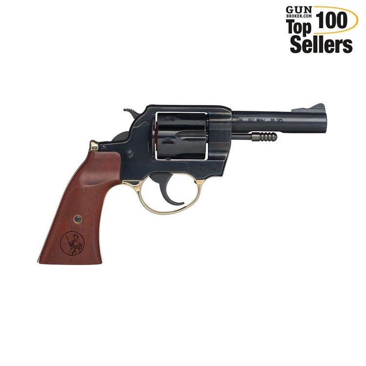 HENRY Big Boy 38 Spec 357 Mag 4in Gunfighter Walnut Grip Revolver H017GDM-img-0