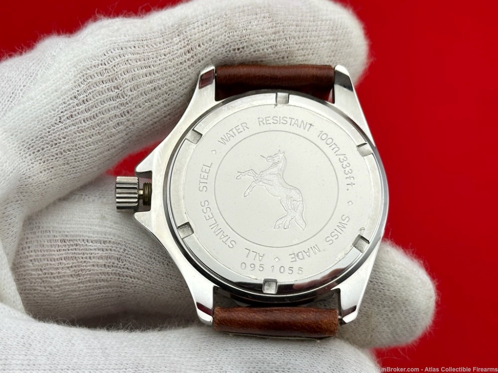 Vintage Colt "Kenya" Swiss Made Wrist Watch - Brown Leather Band-img-5