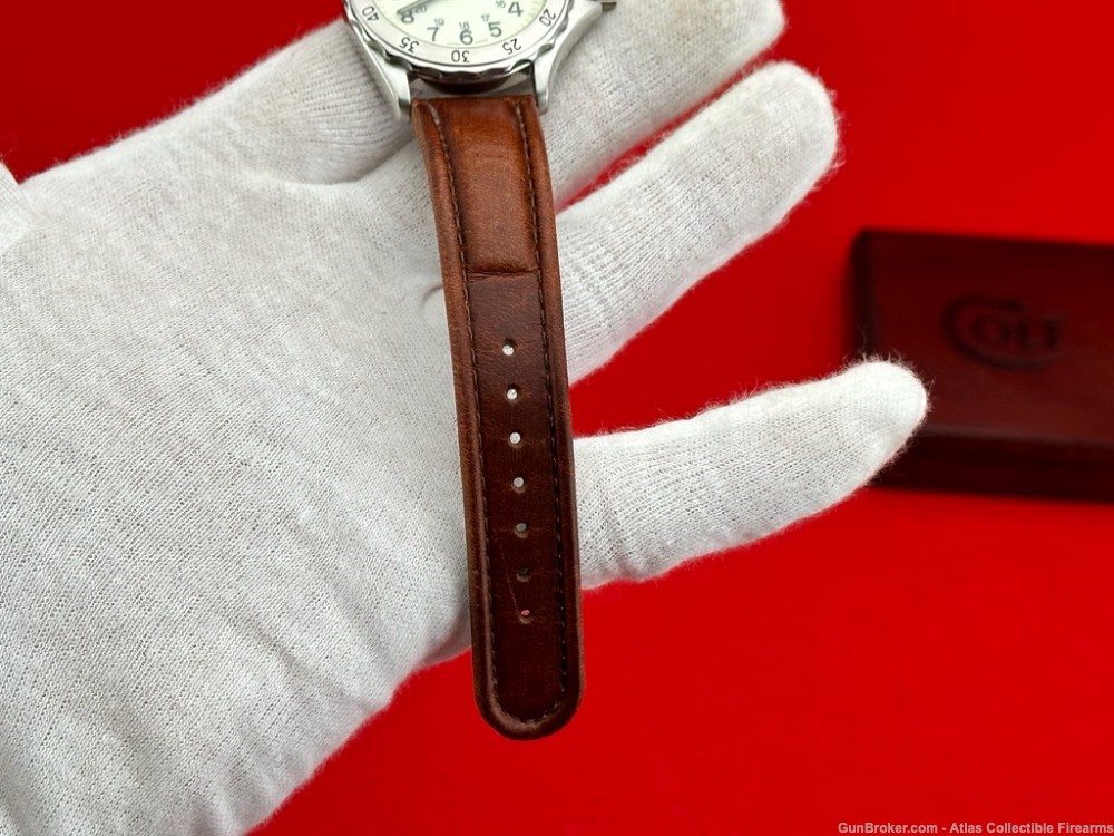 Vintage Colt "Kenya" Swiss Made Wrist Watch - Brown Leather Band-img-4