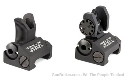 Troy BattleSight Micro Front M4 Style & Rear Sights / Mount Picatinny-img-1