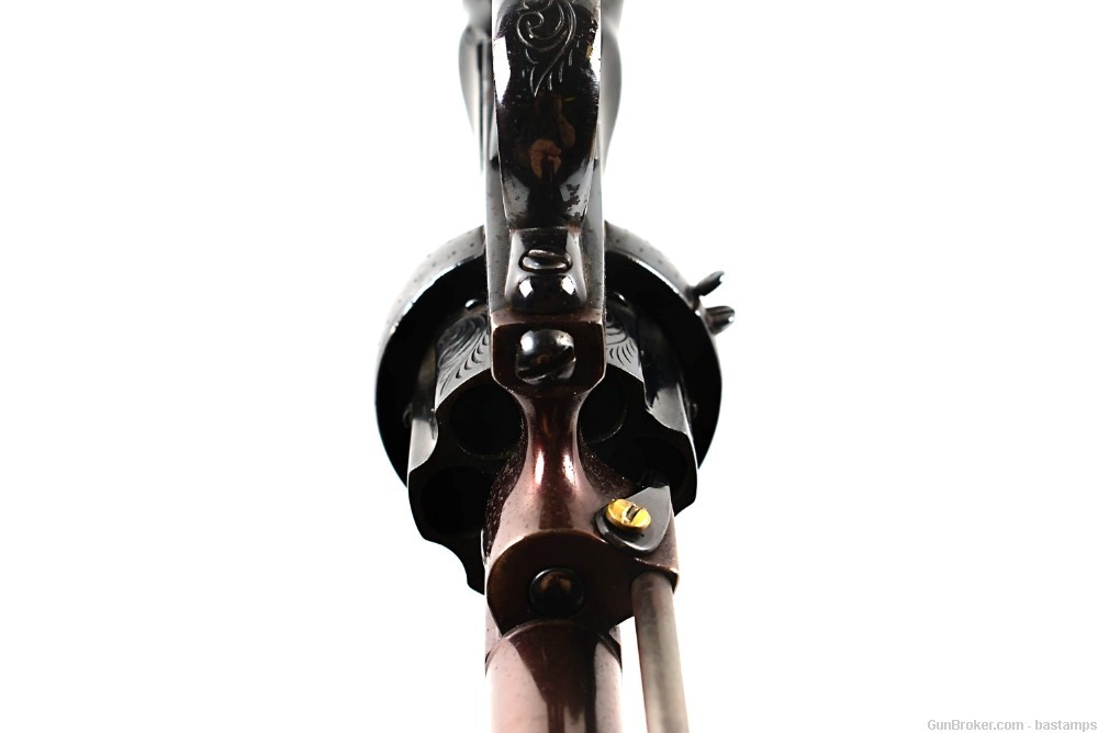 Engraved Belgian Lefaucheux Type 9mm Pinfire Revolver (Antique)-img-9