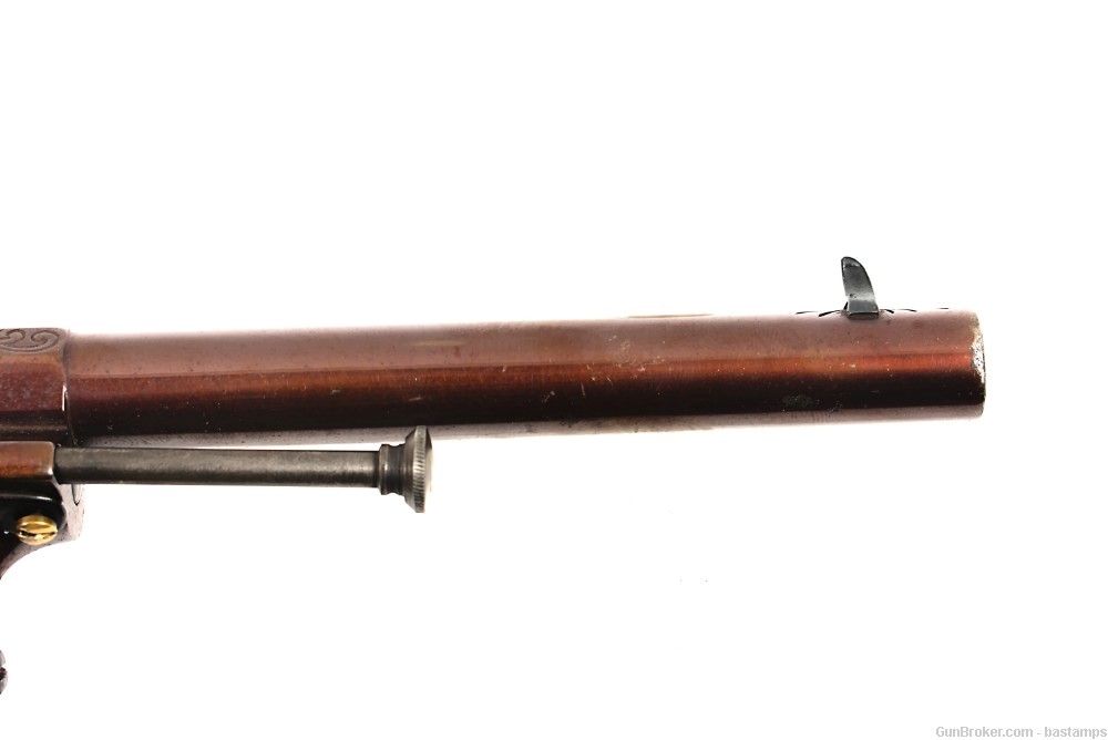 Engraved Belgian Lefaucheux Type 9mm Pinfire Revolver (Antique)-img-18