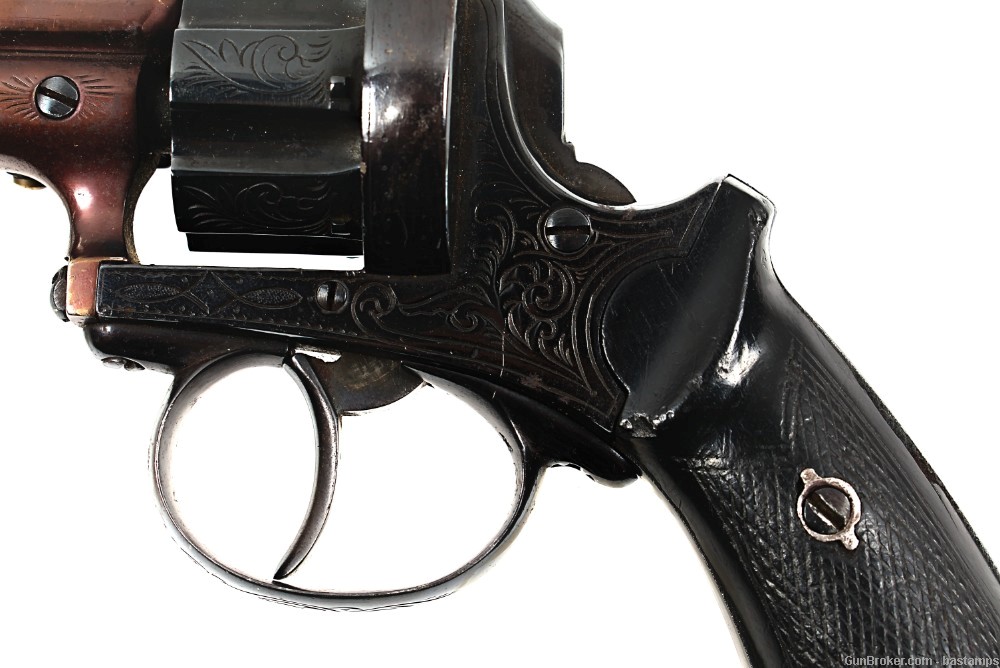 Engraved Belgian Lefaucheux Type 9mm Pinfire Revolver (Antique)-img-13
