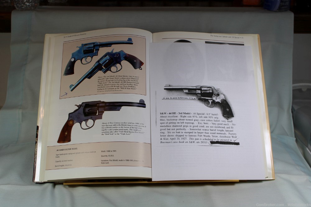 Smith & Wesson S&W  44HE Mof1926 Made 1927 Wolf & Klar Letter Book C&R     -img-45