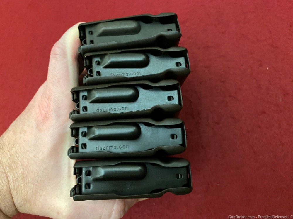 Lot of 5 Excellent Metric FAL 20rd steel magazines DSA marked 7.62 / 308-img-18