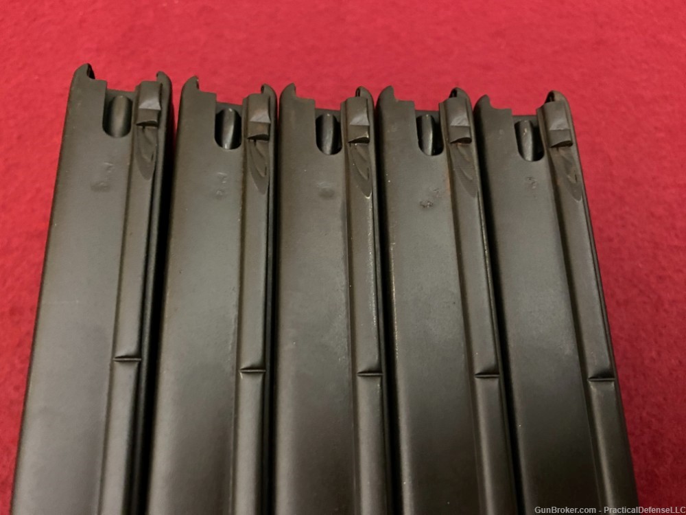 Lot of 5 Excellent Metric FAL 20rd steel magazines DSA marked 7.62 / 308-img-10