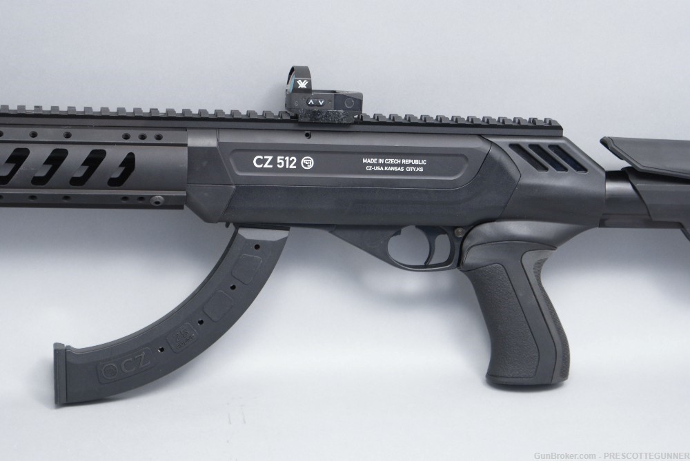 CZ 512 Tactical .22 LR w/ Vortex Venom & 25 Rd Mag Exc Penny Start $.01 NR-img-9