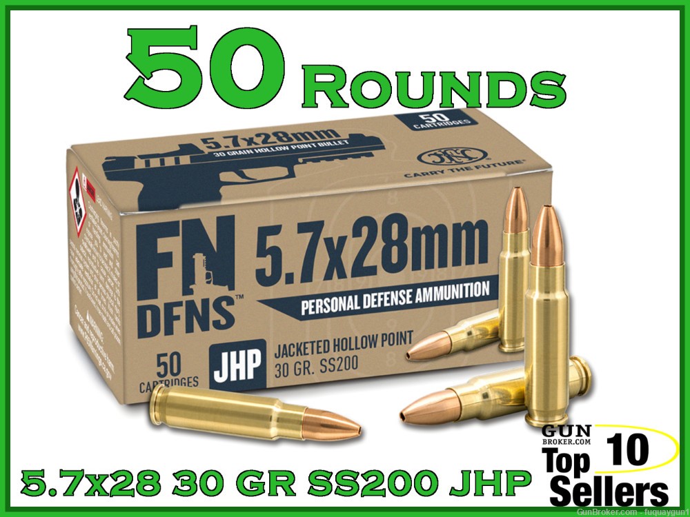 FN 5.7x28 SS200 Ammo 30 GR JHP 5.7x28-5.7x28-img-0