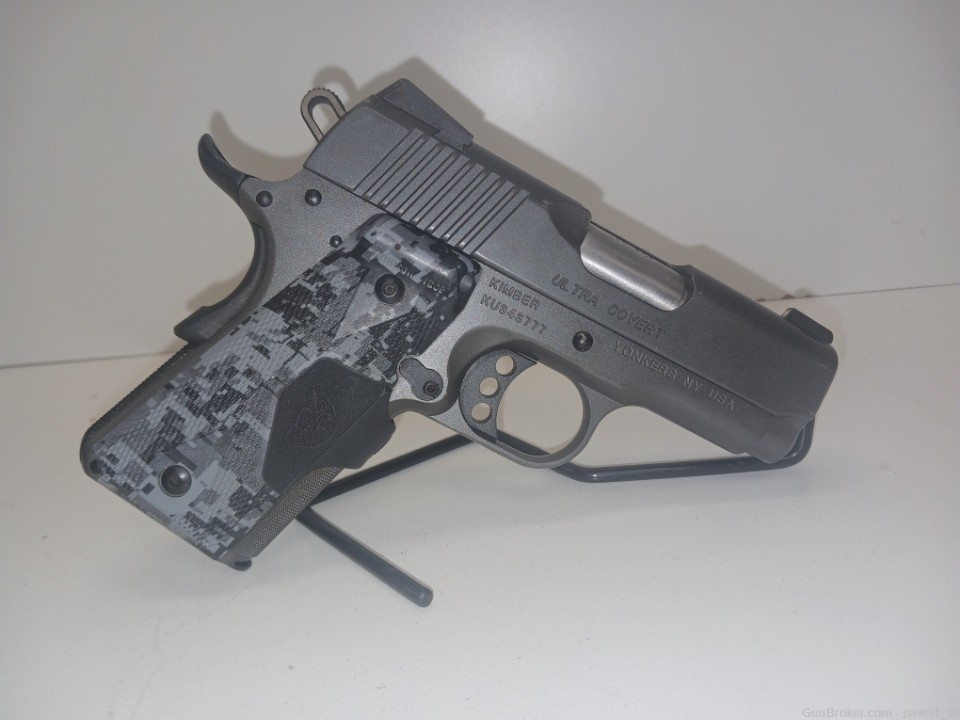 Kimber Custom Shop Ultra Covert 45acp W/ laser grips and 1 Mag-img-3