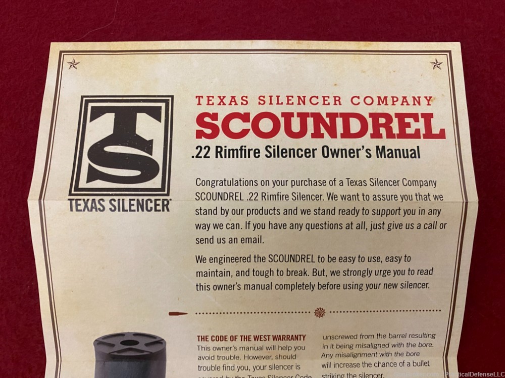 New Texas Silencer Scoundrel .22 Rimfire Silencer, rated for all rimfires-img-10