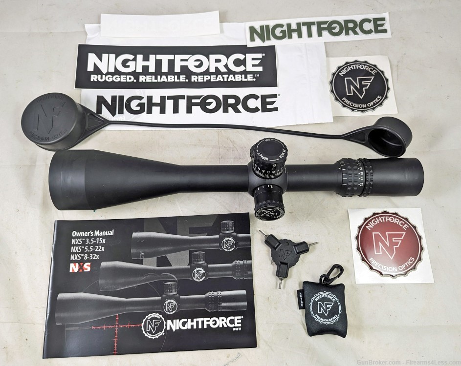 Nightforce NXS 5.5-22x56 Zero Stop R129 SFP Illuminated Velocity 1000 MOA-img-0