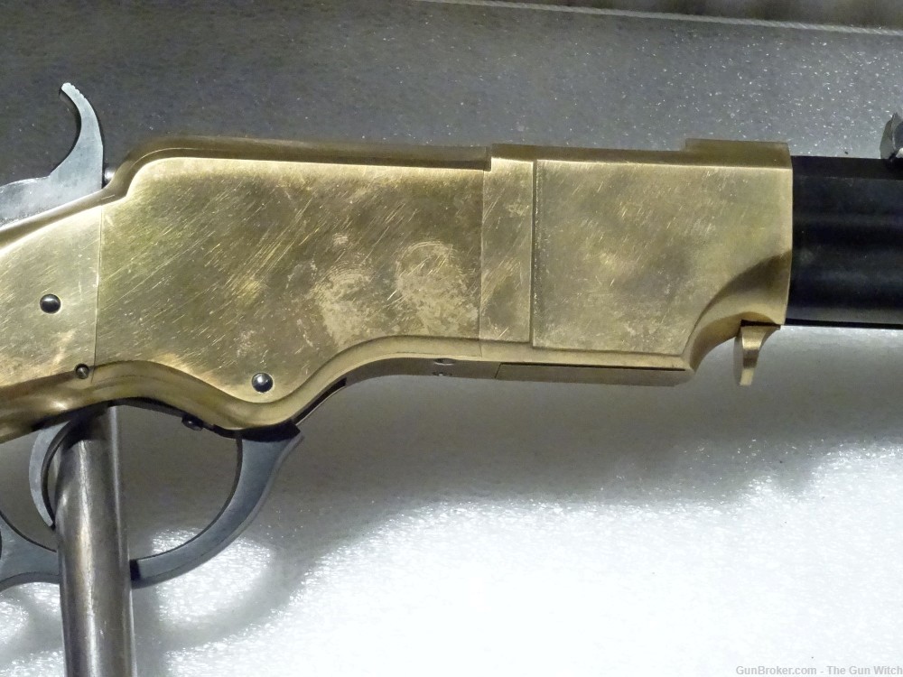 1860 Henry Lever Rifle Uberti Brass Replica 44 WCF 44-40-img-3