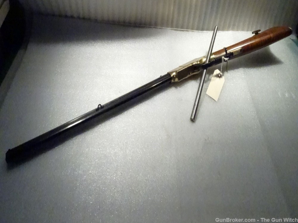 1860 Henry Lever Rifle Uberti Brass Replica 44 WCF 44-40-img-16