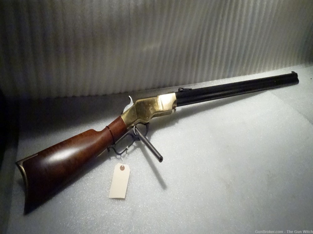 1860 Henry Lever Rifle Uberti Brass Replica 44 WCF 44-40-img-5