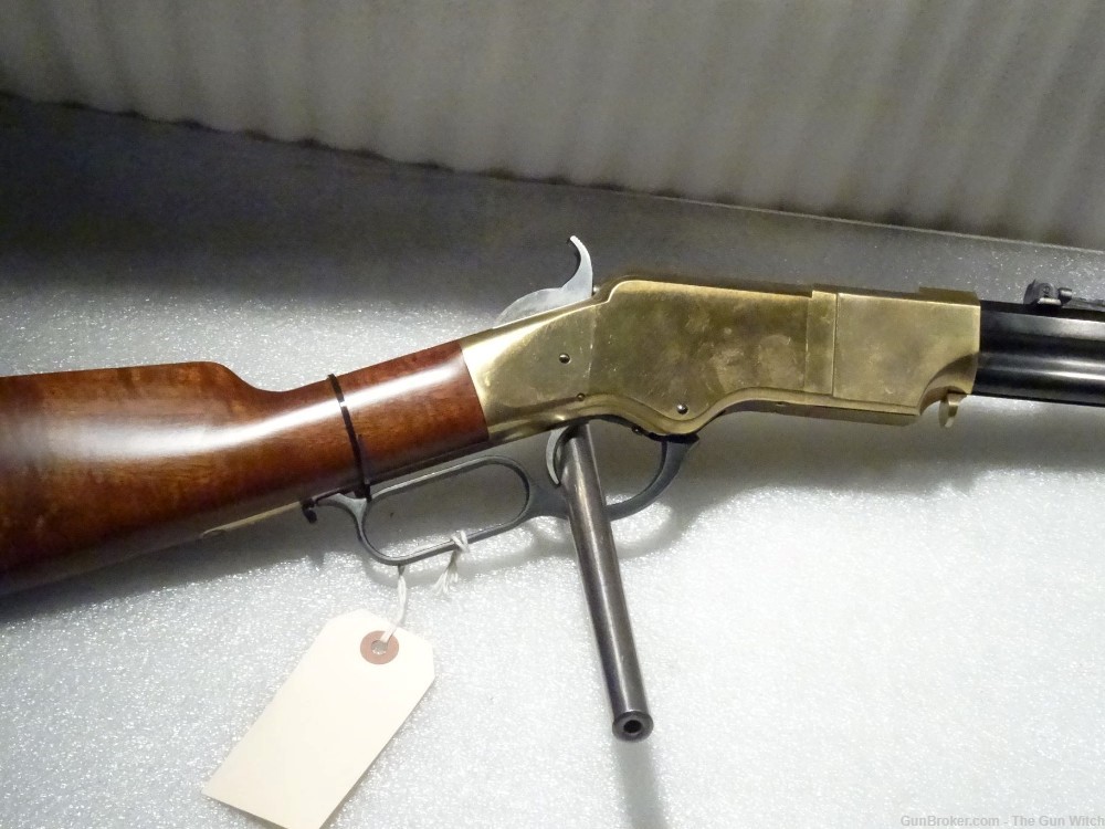 1860 Henry Lever Rifle Uberti Brass Replica 44 WCF 44-40-img-4