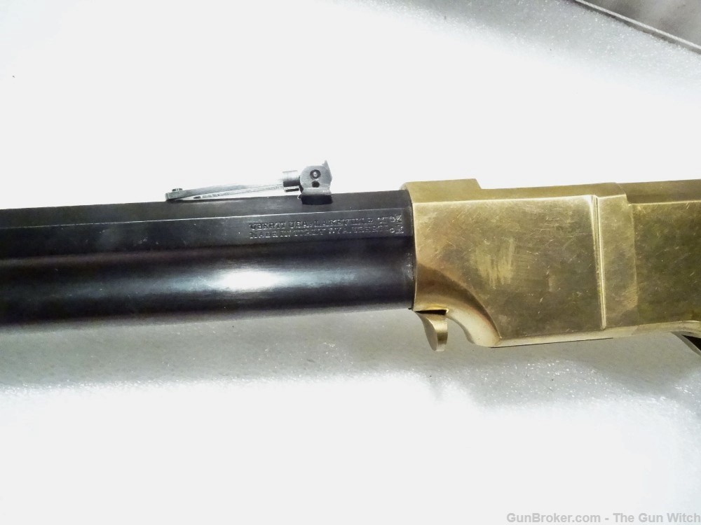 1860 Henry Lever Rifle Uberti Brass Replica 44 WCF 44-40-img-12