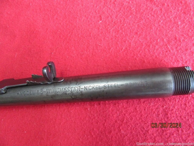 Winchester Model 55 64 1894 30WCF 20 Inch barrel Tenon Lyman Marble -img-1