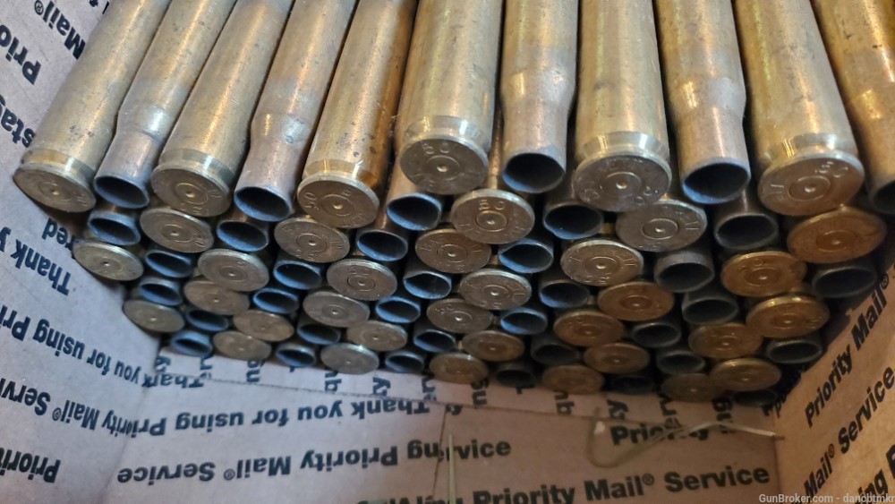 50 BMG Barrett Brass - fired/used 138 count $18.40 shipping or combo-img-1