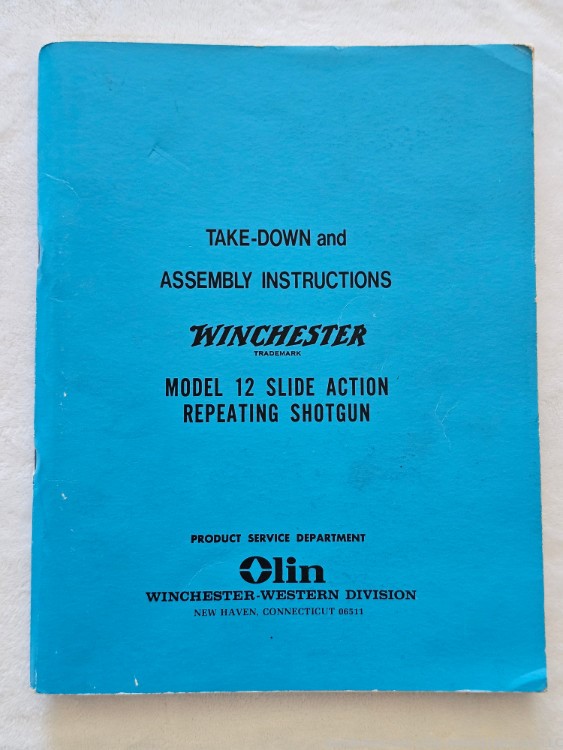 Take-Down and Assembly Instructions Winchester Model 12 1957-img-0