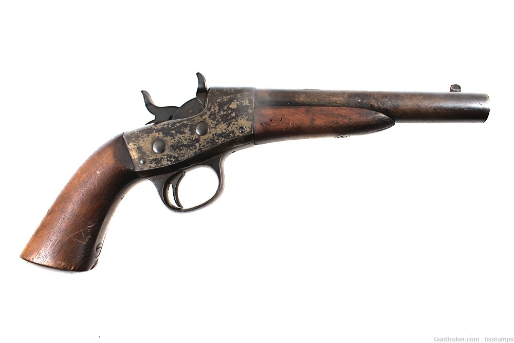 Remington Model 1867 Navy Rolling Block Pistol – SN: 3691 (Antique) -img-1