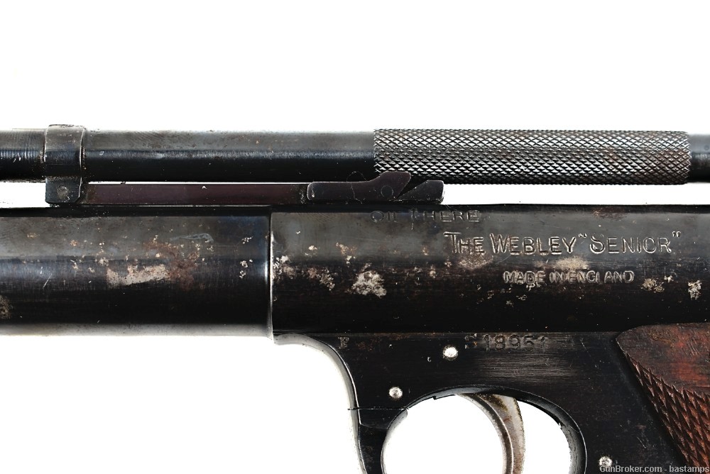 Early Post War Webley Senior Air Pistol –SN: S18951 -img-13