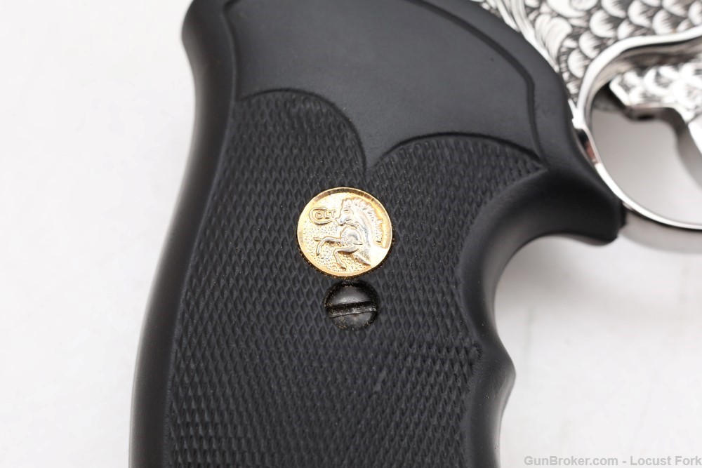 Colt King Cobra Target 357 Mag 4" FULLY ENGRAVED Stainless NO RESERVE!-img-24