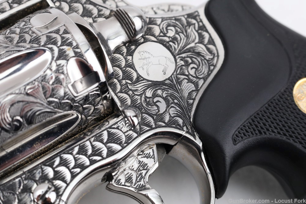Colt King Cobra Target 357 Mag 4" FULLY ENGRAVED Stainless NO RESERVE!-img-10