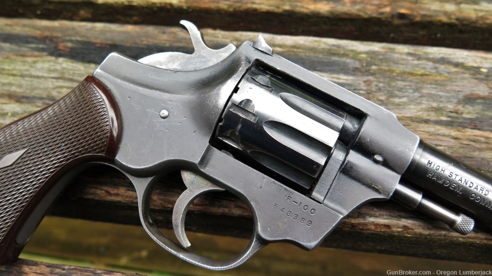 High Standard 22 LR Sentinel 9-Shot Revolver 2nd Year 1956 Original Nice!  -img-2