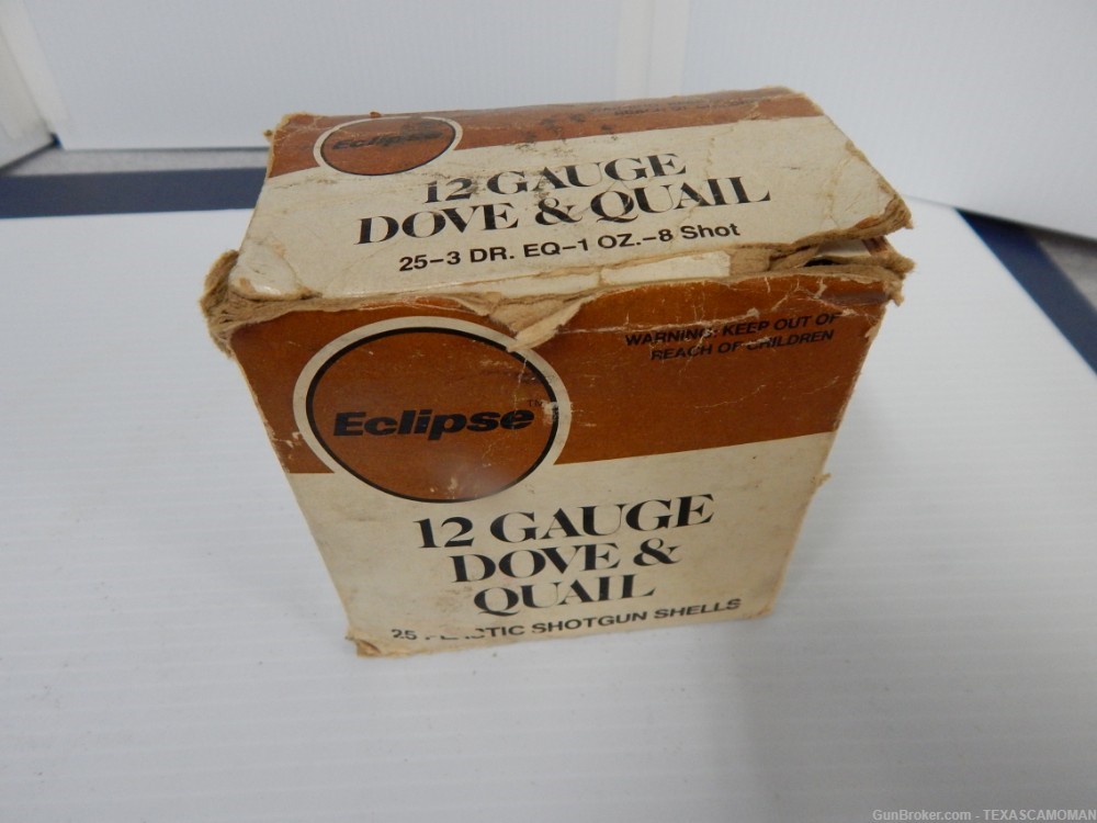 Vintage Eclipse 12 gauge shotgun shells, all plastic #8-img-0