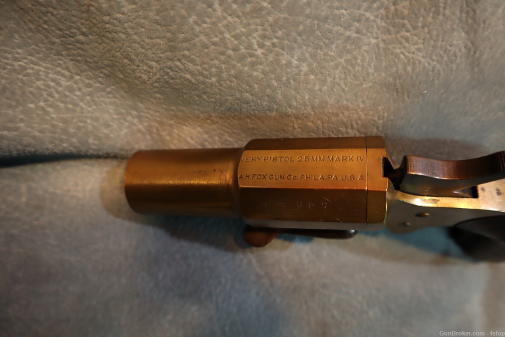 A.H.Fox Very Pistol Philadelphia PA, Rare Flare Gun for Fox Collectors-img-3