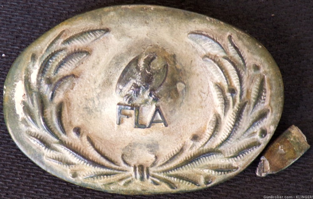 CIVIL WAR CONFEDERATE FLORIDA Belt Plate Buckle -img-8