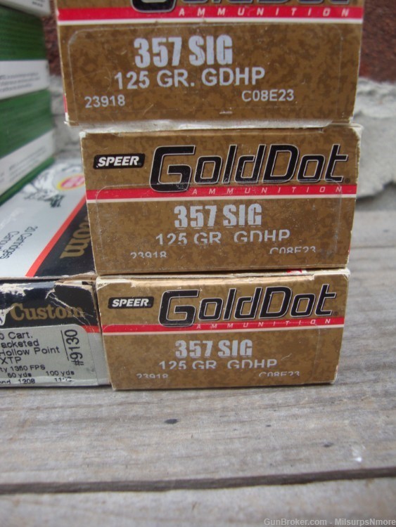 Huge Lot Of Close To 600 Rounds Of Assorted 357 Sig Ammo FMJ HP .357-img-4
