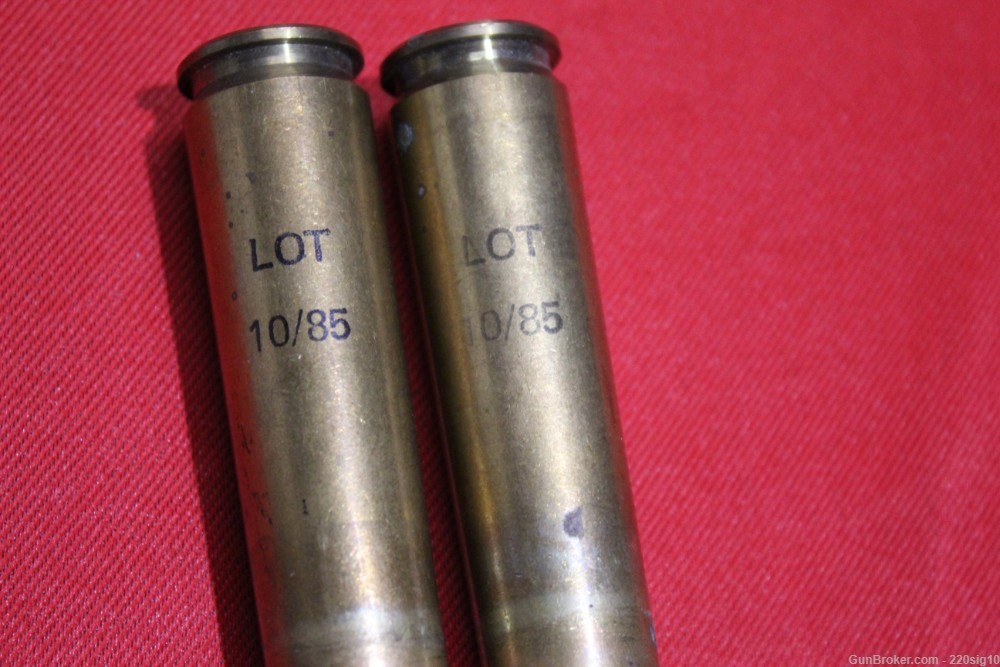 British 50 Caliber Rounds Lot Of 2 Unkown 50 BMG-img-1