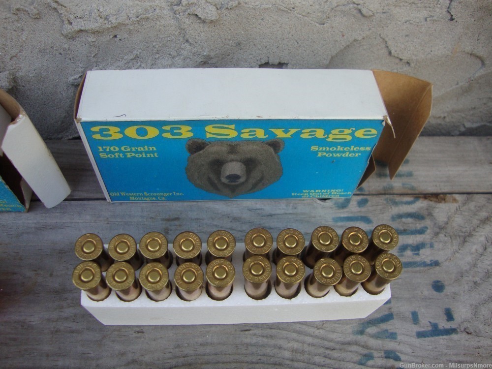 Nice Lot Of 28 Round Of 303 Savage Ammo Old Western Scrounger-img-11