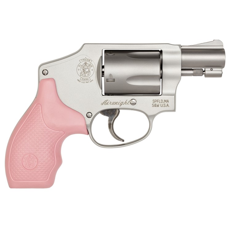 Smith & Wesson 642 Pink Grip Stainless 38 Spl 1.88in 5 Shot 150466-img-0
