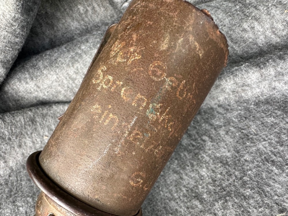 Original-WW1 German Potato Masher Stick Grenade-Nice Markings-1917 Model-img-1