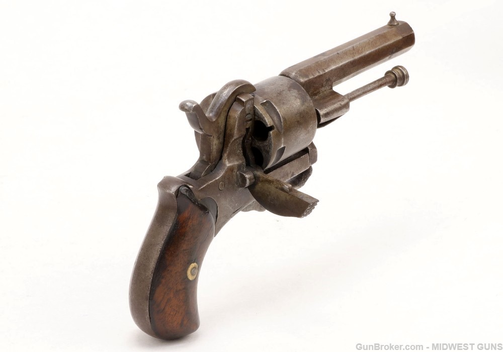 Antique Belgium Pinfire Revolver 7mm-img-2