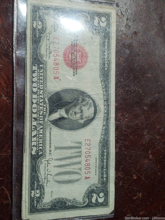 1928 G series $2 red note-img-0