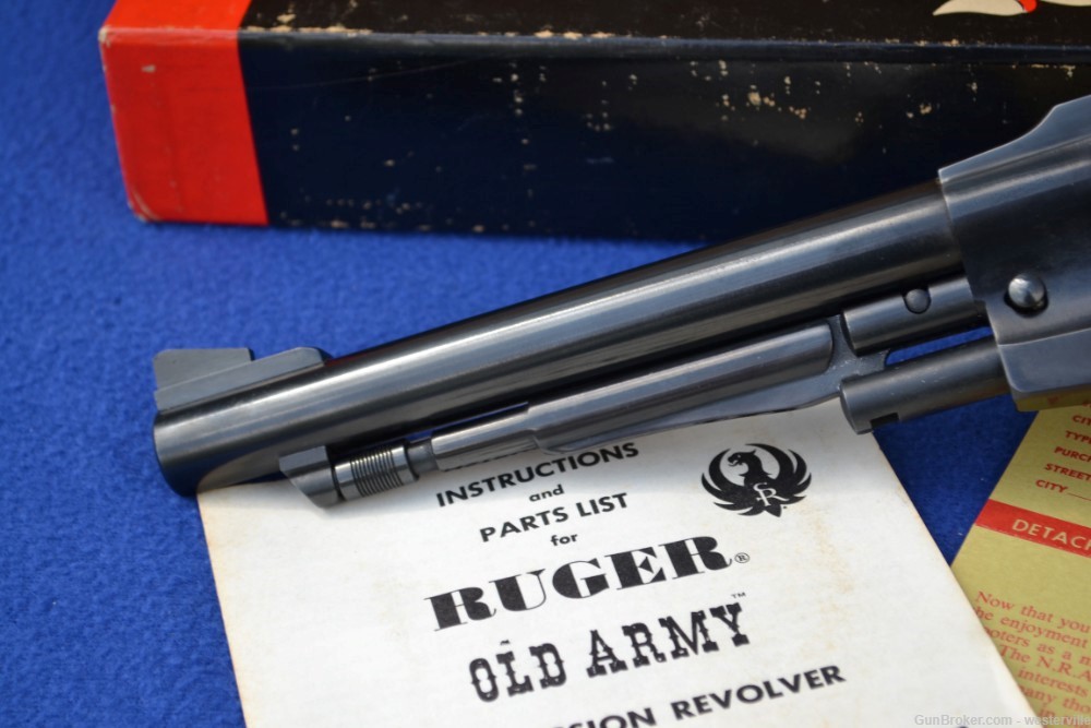Ruger Brass Frame Old Army, Box, Papers, Shipping Carton, As New-img-30