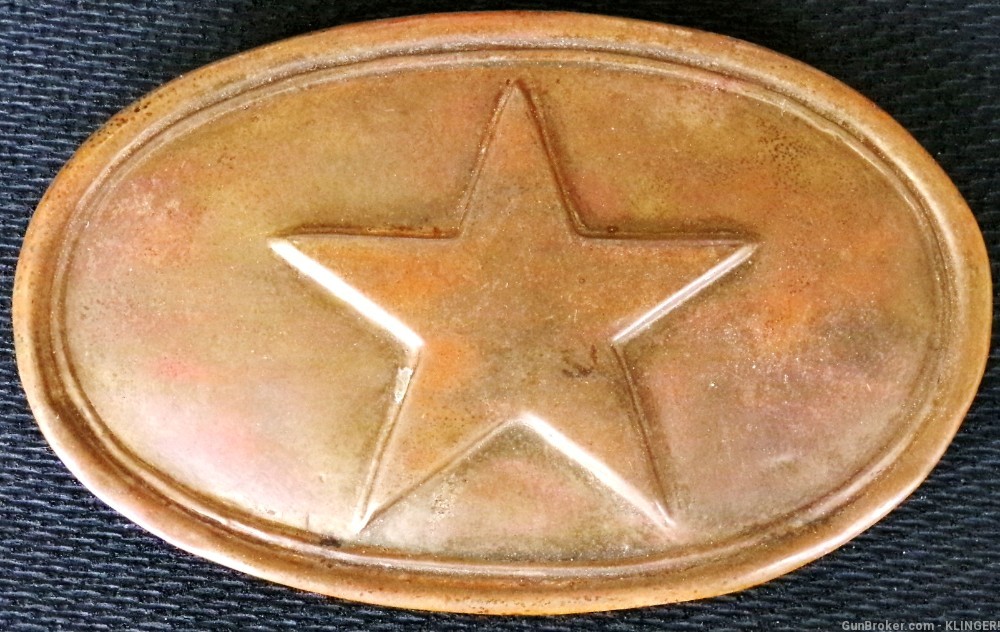 CIVIL WAR STAR BELT Plate Buckle -img-0