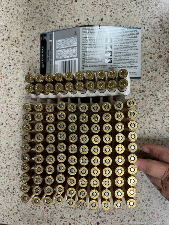 Federal 270 Win Ammo 100 Rounds and 20 rds Winchester-img-0