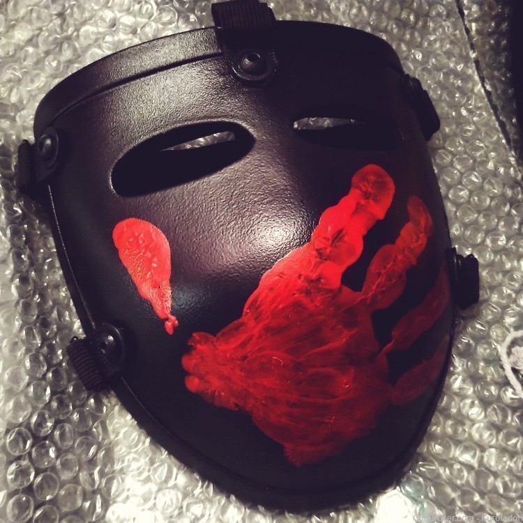 Red Hand Bulletproof Face Mask Level 3A Body Armor-img-0