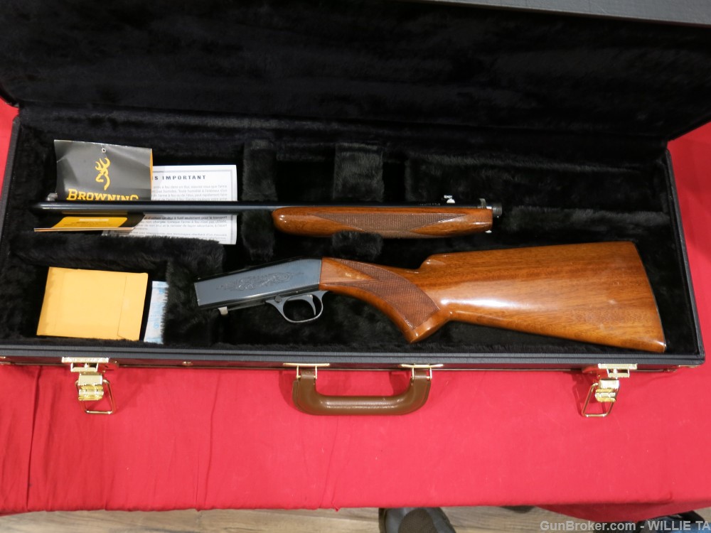  BELGIUM BROWNING 22 TAKEDOWN RIFLE.IN FACTORY CASE  22 PURE MINT NORESERVE-img-21