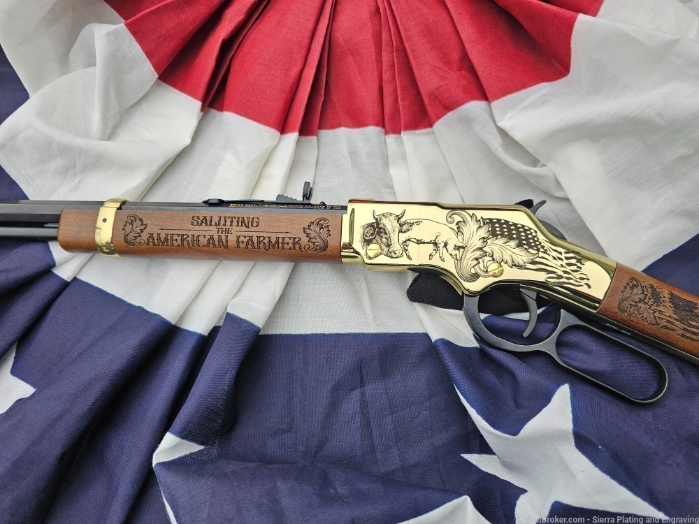 American Farmer Engraved Henry Golden Boy. Limited Edition! $50 OFF TODAY!-img-2
