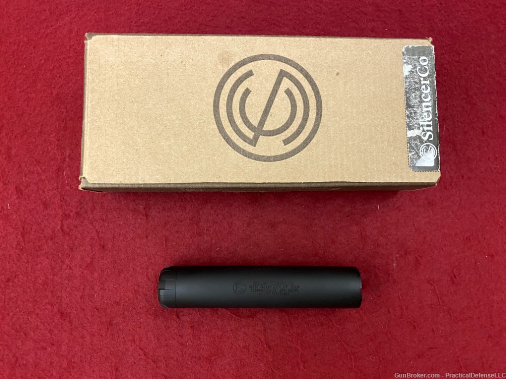 New Silencerco Sparrow 22 Monolithic User Serviceable 1/2x28 Direct Thread -img-0