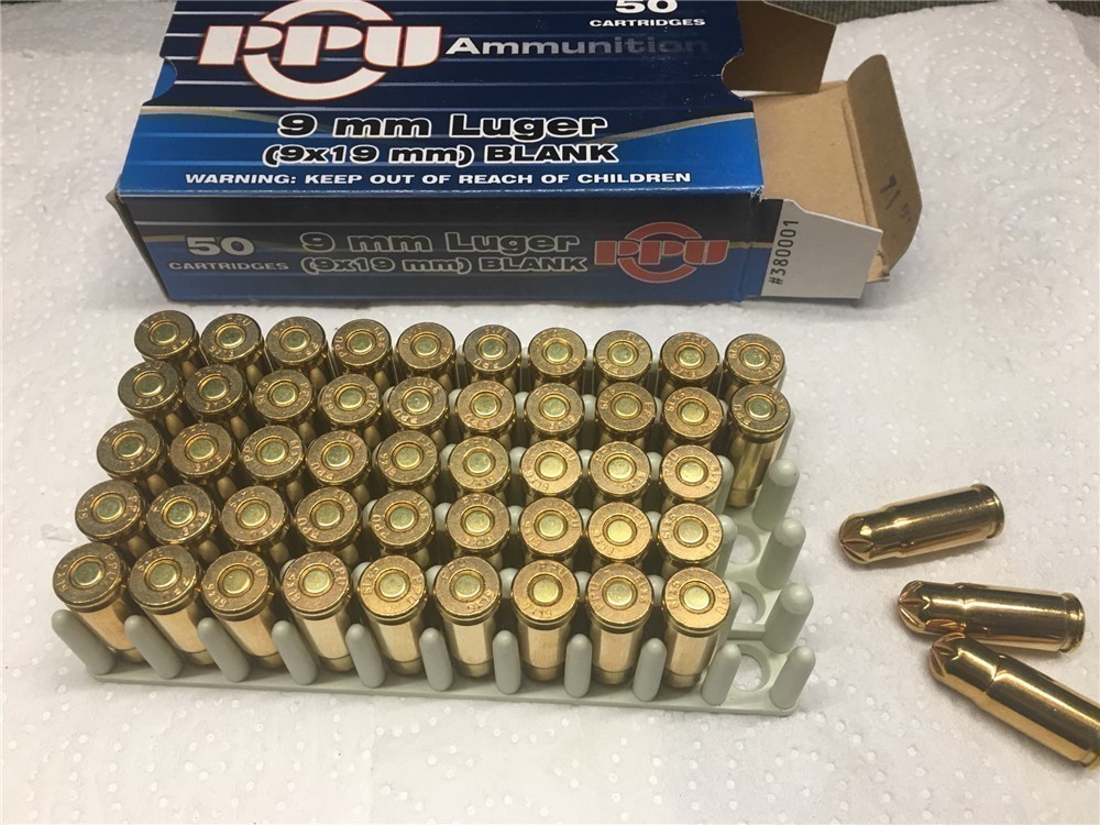 250 rounds of highest quality 9mm blank ammo Pk#1-img-3