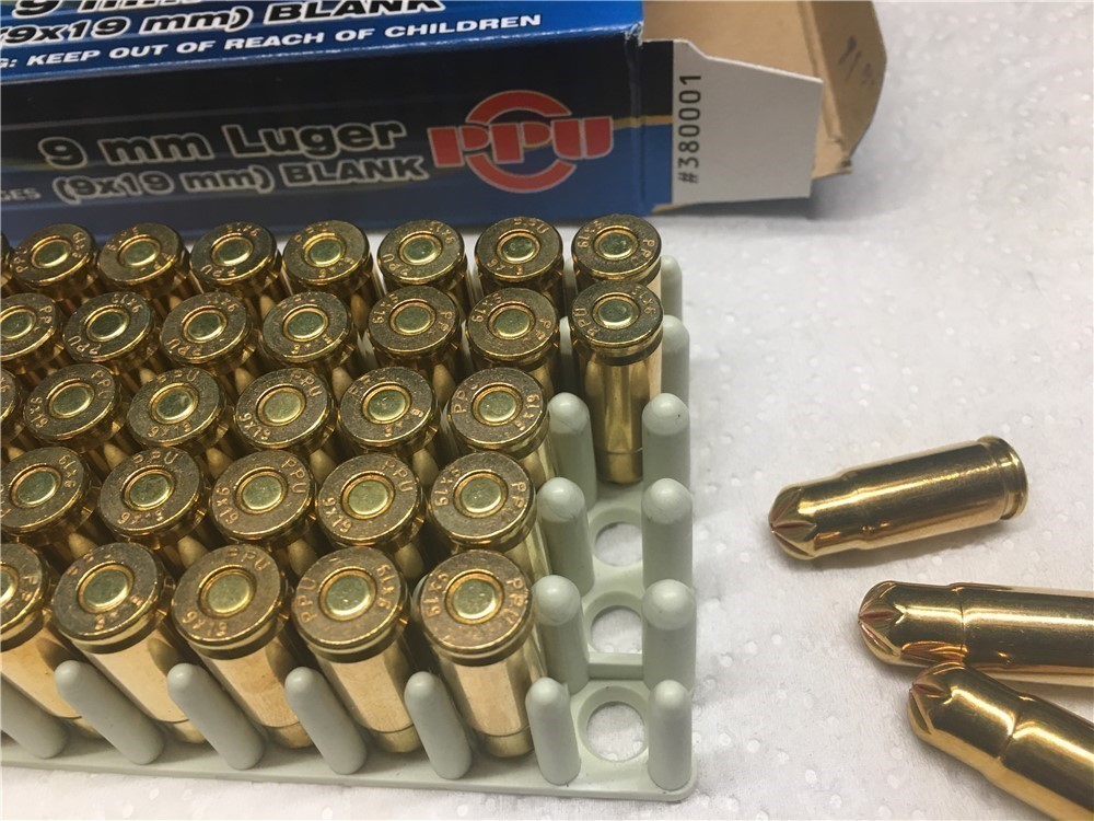 250 rounds of highest quality 9mm blank ammo Pk#1-img-0