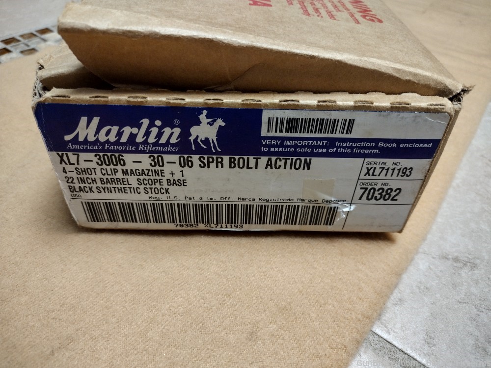 Unfired Marlin XL7 30-06 Bolt Action Rifle 22" With Box-img-23